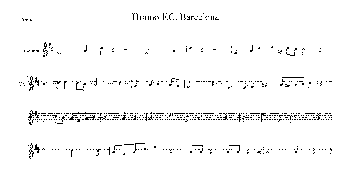 Himno Barça Trompeta